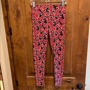Lularoe Floral Print Leggings OS